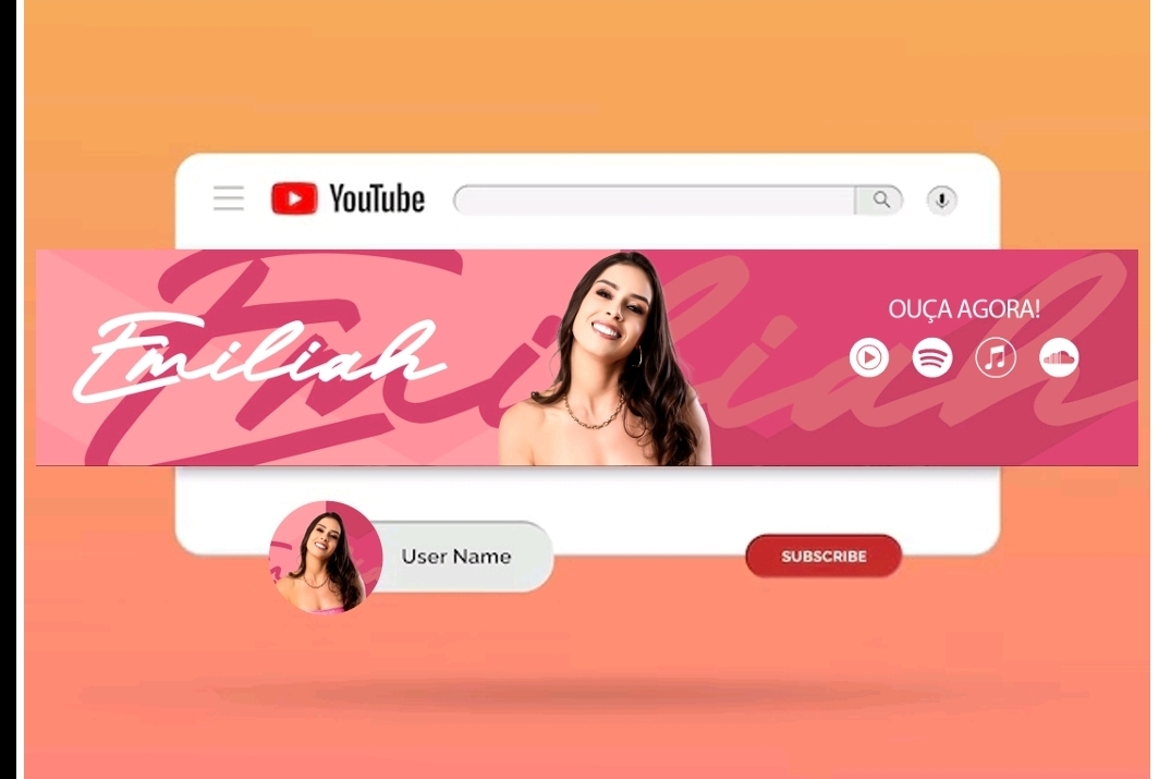 Canal oficial de Emiliah no YouTube